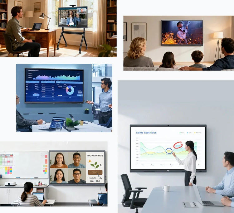 image of JAV Smart Board serving different customers.