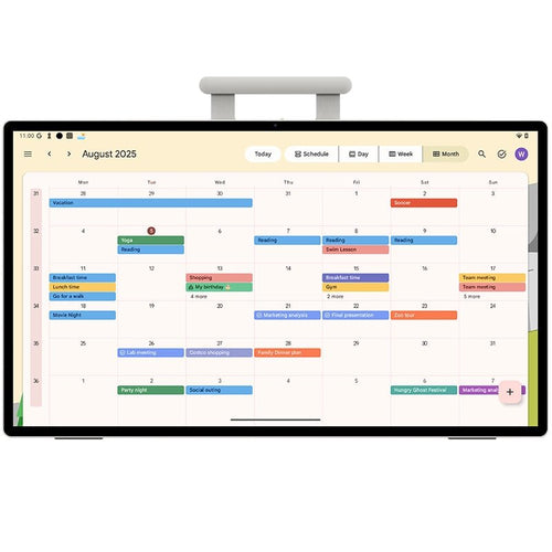 Front view of the JAV 25S Pro Smart Interactive Display running Android 14 with Google EDLA Certification