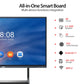 JAV All-in-One Smart Board H10, a modern 4K interactive display.  This Android 11 smart board boasts WIFI 6 connectivity, 20-point touch, and dual speakers, making it an ideal all-in-one solution for interactive presentations and teaching.