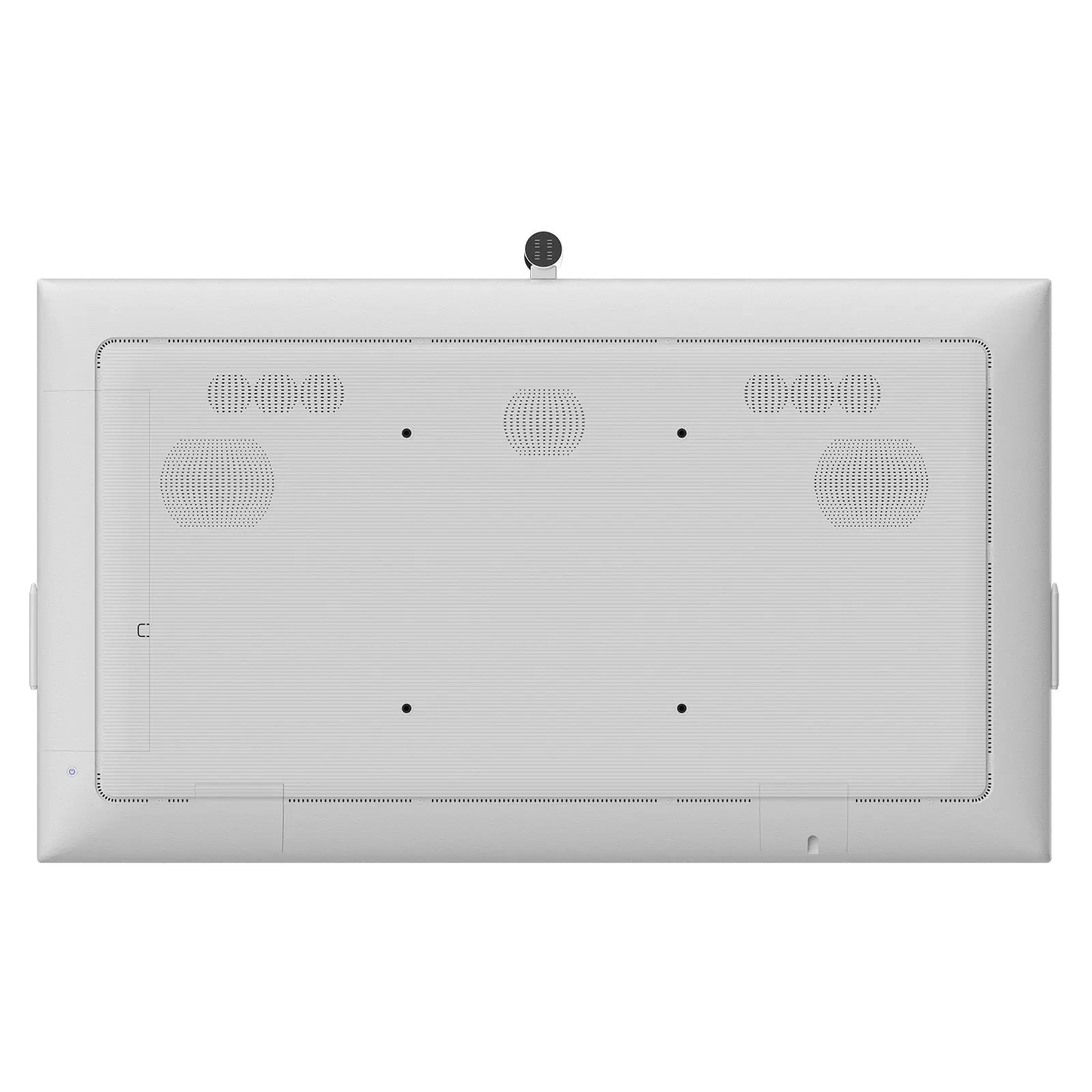 Rear View of JAV Smart Board: Explore the design and components of the JAV Smart Board from the back, showcasing vents, screw holes, and camera module.