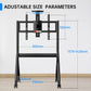 JAV FD570 mobile smart board stand dimensions diagram indicating adjustable height (1370-1620mm) and other key measurements.