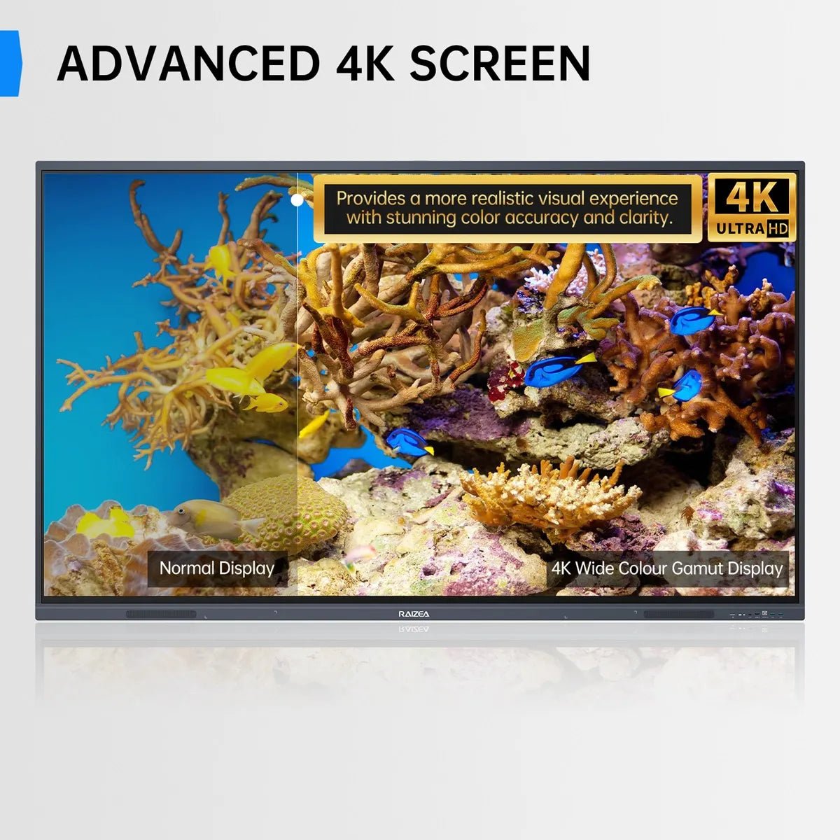RAIZEA 65-inch H10S smart interactive flat panel with 4k high resolution screen
