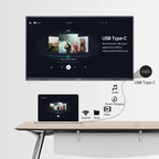 RAIZEA 65-inch H10S smart interactive flat panel sharing screen with laptop.