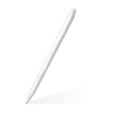 Product image showing a single, white digital stylus pen designed for use with JAV interactive displays.