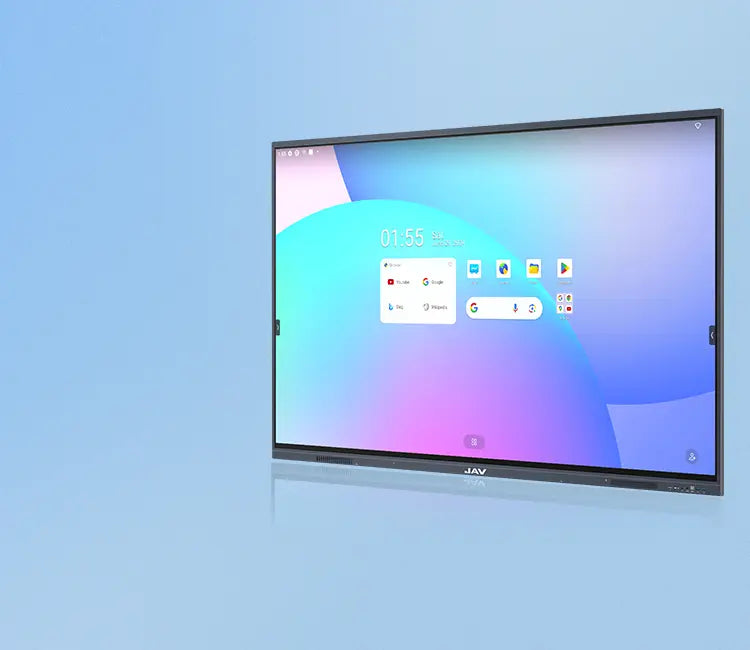 JAV Interactive Flat Panel for conference rooms - Click to browse JAV's range of meeting display solutions.