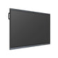 Another angle view of the JAV H16S Interactive Flat Panel (screen off), showing its chassis depth and the integrated camera module on the top bezel.