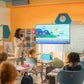 JAV Smart Board H13 in classroom. Interactive whiteboard for teaching and learning.