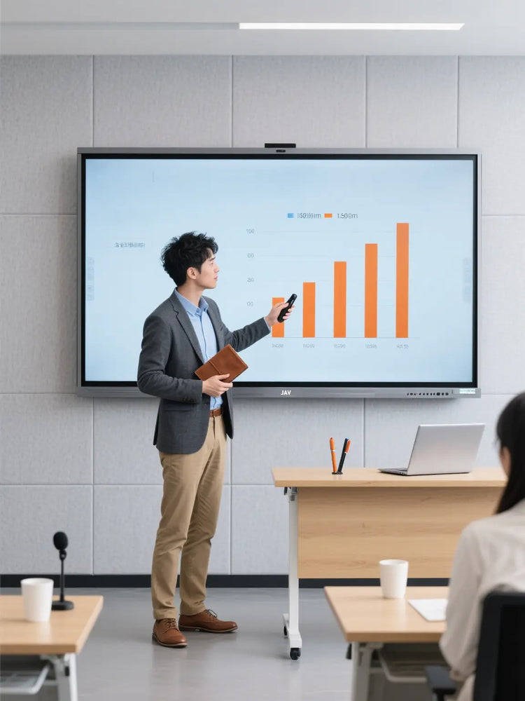 jav smart board used in a training room
