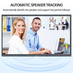 Image that shows the JAV H10S 98-inch Smart Board's AI voice tracking feature