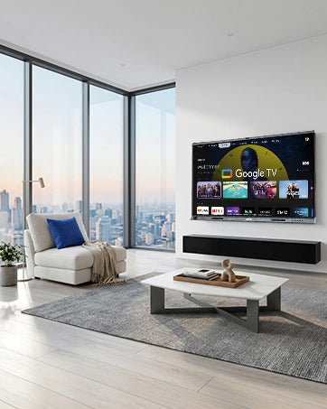 JAV H19S smart board in a home office or living room workspace