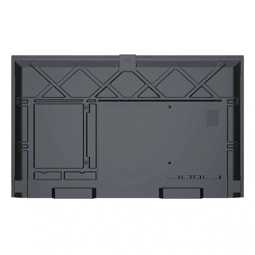 Back view of JAV H19S smart board showing rear panel and mounting design