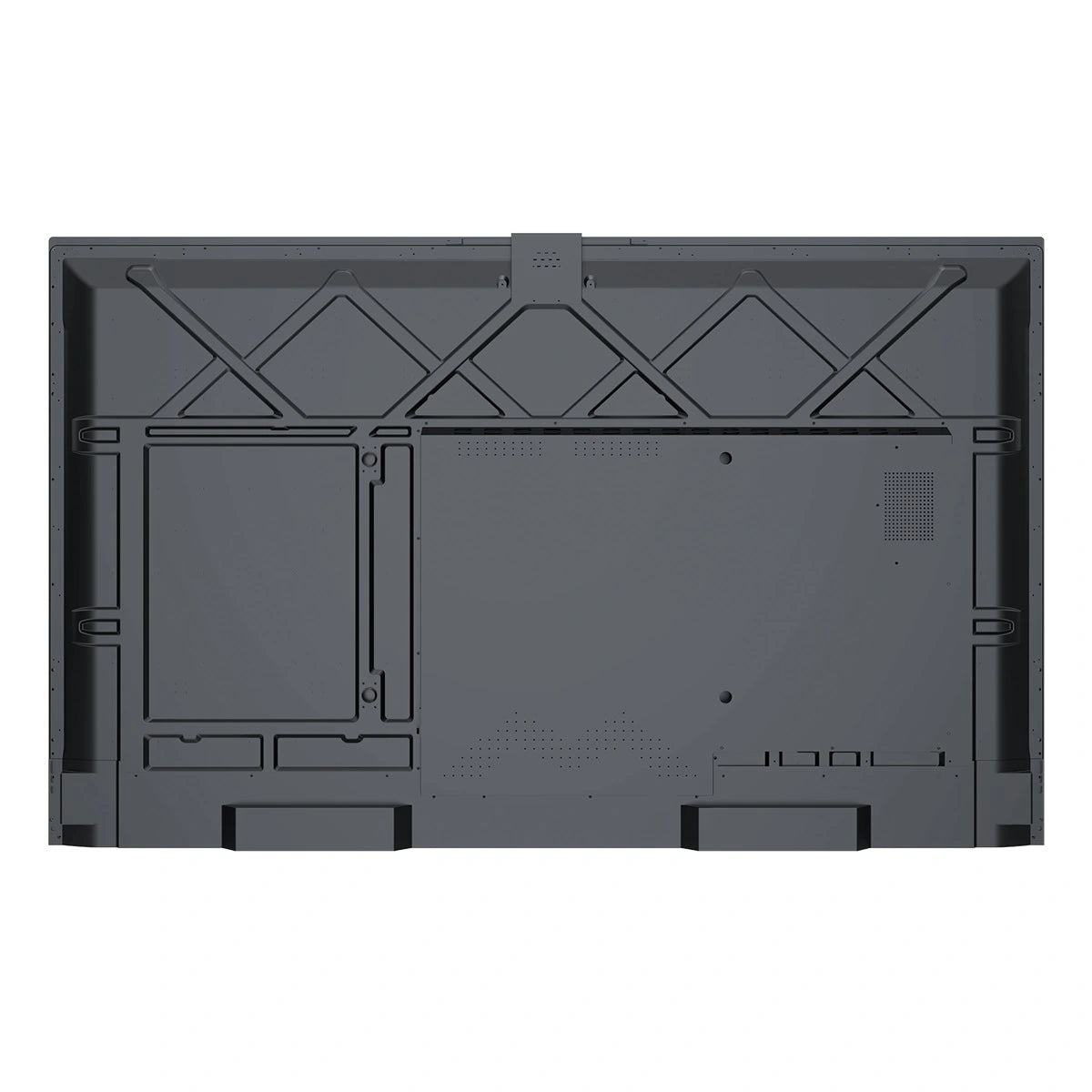 Back view of JAV H19S smart board showing rear panel and mounting design