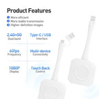 jav smart board wireless display adapter ep02t-c product feature
