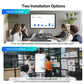 JAV Z Series smart board installation options: wall-mounted for meetings and presentations, or mobile stand-mounted for collaborative office environments.