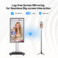 JAV Z Series rotatable smart board with lag-free screen mirroring via WiFi, Bluetooth, and FancShare, ideal for big-screen live streaming and interactive content sharing.