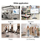 JAV Z Series rotatable smart board in multiple scenarios: business office presentations, interactive education classroom, fitness training display, and live streaming content creation.